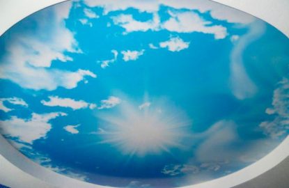 Описание натяжных потолков с рисунком неба и облаков рисунок 684