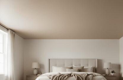 Бежевые натяжные потолки рисунок 1186