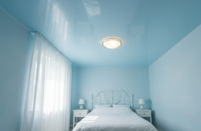 Голубые натяжные потолки рисунок 1267