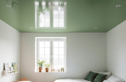 Зеленые натяжные потолки рисунок 1209