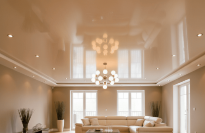 Натяжные потолки шампань рисунок 3