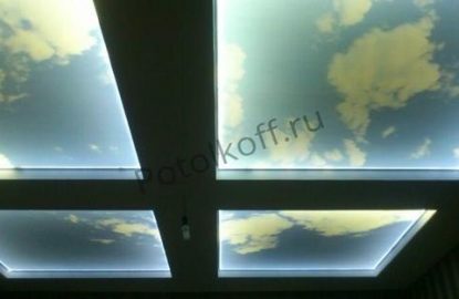 Натяжные потолки небо с облаками рисунок 3