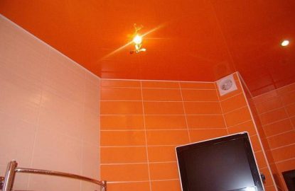 Оранжевые натяжные потолки рисунок 1236