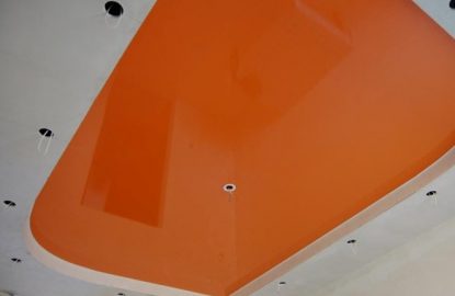 Оранжевые натяжные потолки рисунок 5