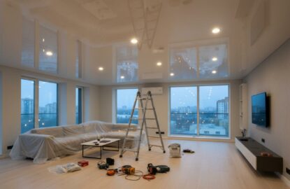 Установка натяжных потолков (Бунинская аллея) рисунок 1371