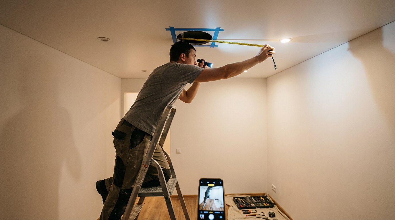 Как заделать дырку в натяжном потолке рисунок 575