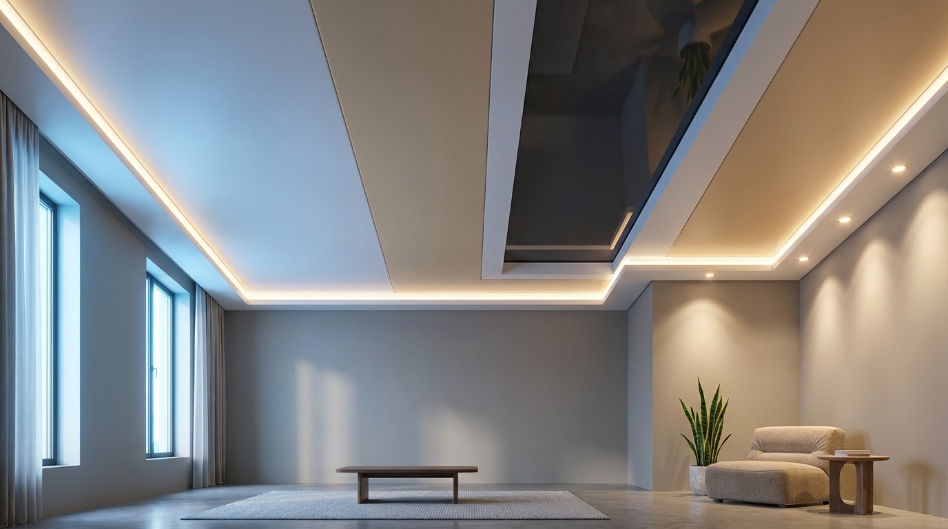 Советы по выбору цвета натяжного потолка рисунок 801