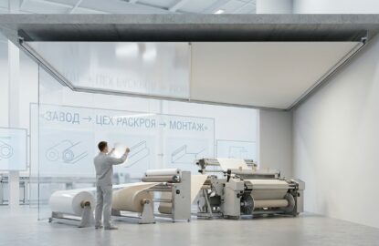 Как делают натяжные потолки