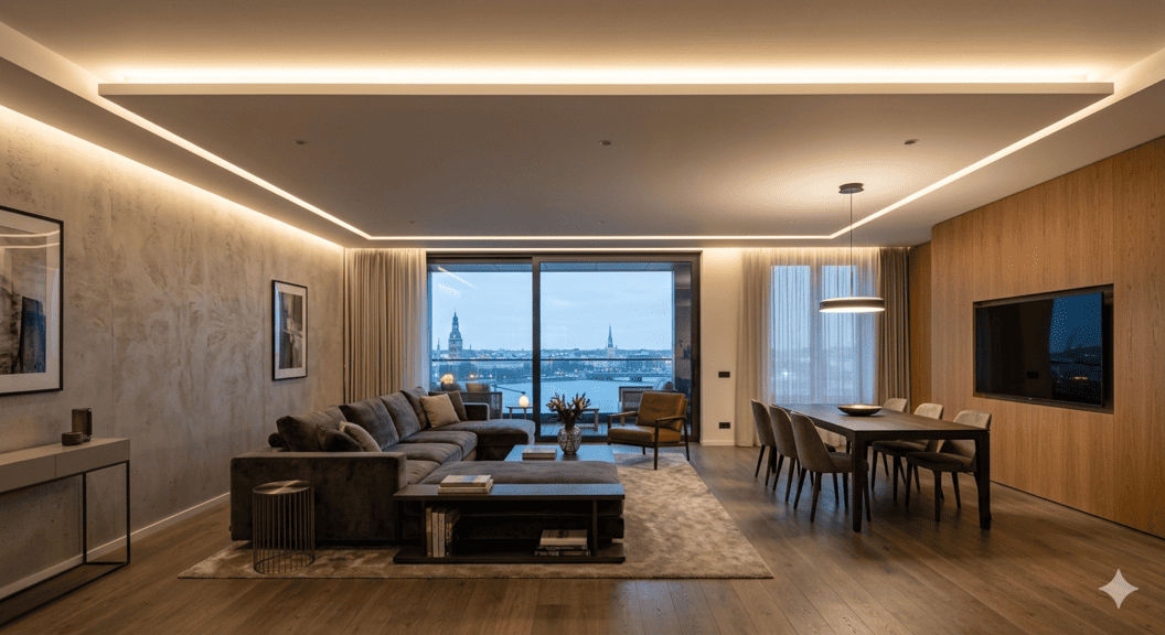 Парящие натяжные потолки: особенности, преимущества и технология монтажа рисунок 5153